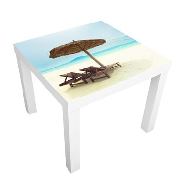 Okleina meblowa IKEA - Lack stolik kawowy - Plaża marzeń