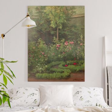 Obraz na płótnie - Camille Pissarro - Ogród różany