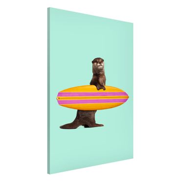 Tablica magnetyczna - Otter z deską surfingową