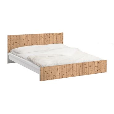 Okleina meblowa IKEA - Malm łóżko 160x200cm - Białe drewno antyczne