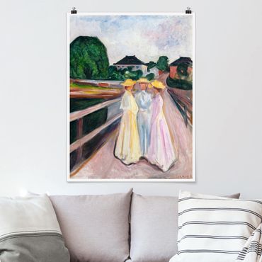 Plakat - Edvard Munch - Trzy dziewczynki
