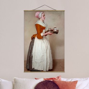 Plakat z wieszakiem - Jean Etienne Liotard - Dziewczyna z czekolady