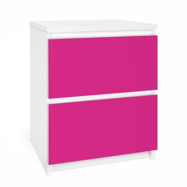 Okleina meblowa IKEA - Malm komoda, 2 szuflady - Kolor różowy