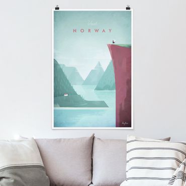 Plakat - Plakat podróżniczy - Norwegia