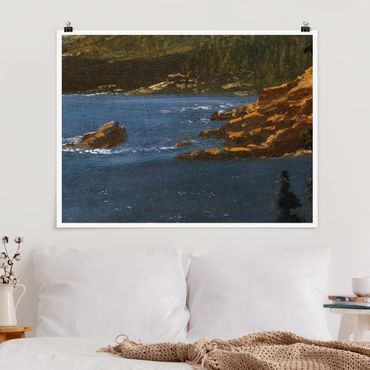 Plakat - Albert Bierstadt - Wybrzeże Kalifornii