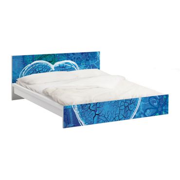 Okleina meblowa IKEA - Malm łóżko 160x200cm - Terra Azura