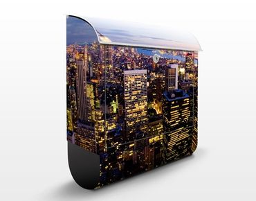 Skrzynka na listy - Nocna panorama Nowego Jorku