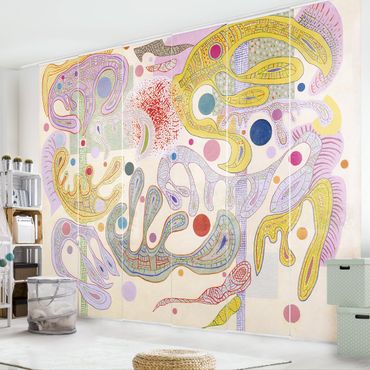 Zasłony panelowe zestaw - Wassily Kandinsky - Kapryśne formy