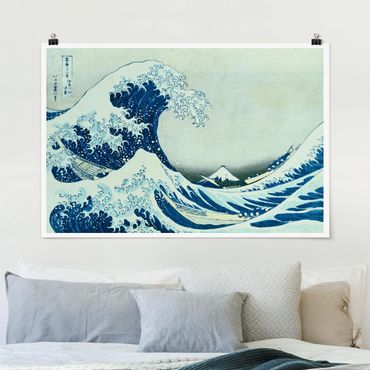 Plakat - Katsushika Hokusai - Wielka fala w Kanagawie