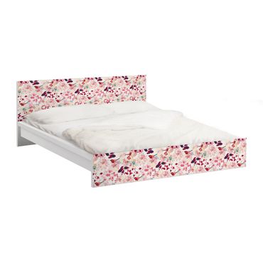 Okleina meblowa IKEA - Malm łóżko 140x200cm - Fantastyczne ptaki