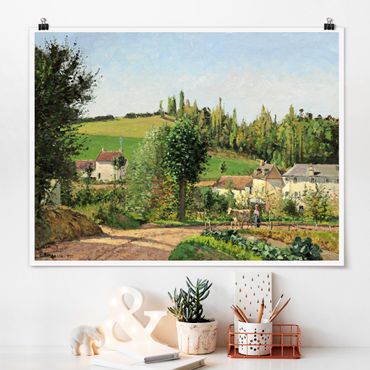 Plakat - Camille Pissarro - Mała wioska