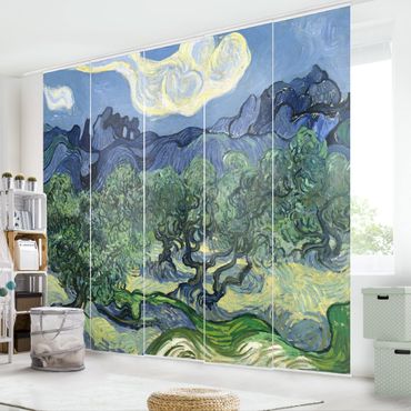 Zasłony panelowe zestaw - Vincent van Gogh - Drzewa oliwne