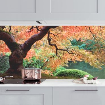 Panel ścienny do kuchni - Ogród japoński