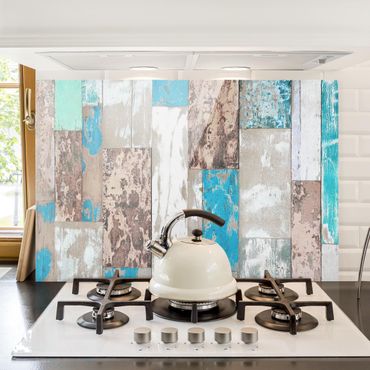 Panel szklany do kuchni - Deski morskie
