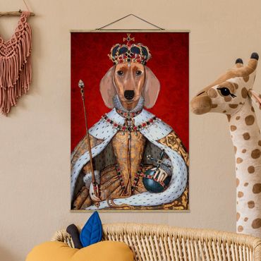 Plakat z wieszakiem - Portret zwierzęcia - Królewna jamniczka