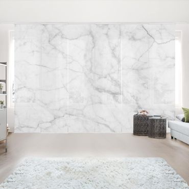 Zasłony panelowe zestaw - Bianco Carrara