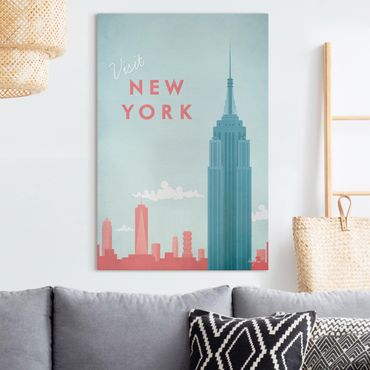 Obraz na płótnie - Plakat podróżniczy - Nowy Jork
