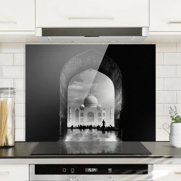 Panel szklany do kuchni - Brama do Tadż Mahal