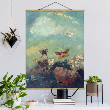 Plakat z wieszakiem - Odilon Redon - Motyle