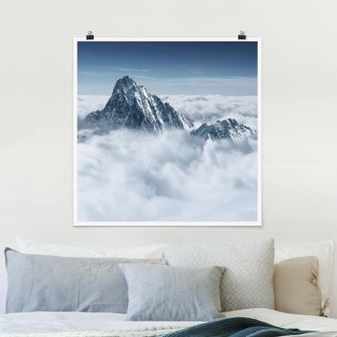 Plakat - Alpy ponad chmurami
