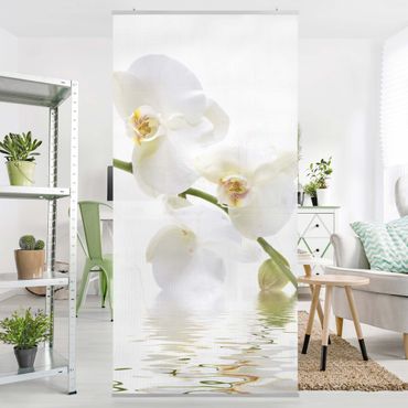 Parawan pokojowy - Wody białej orchidei