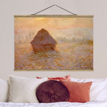 Plakat z wieszakiem - Claude Monet - Stóg siana we mgle