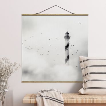 Plakat z wieszakiem - Latarnia morska we mgle