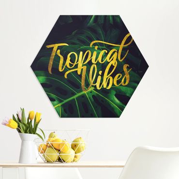 Obraz heksagonalny z Forex - Jungle - Tropical Vibes