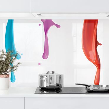 Panel ścienny do kuchni - Rozprysk kolorów II