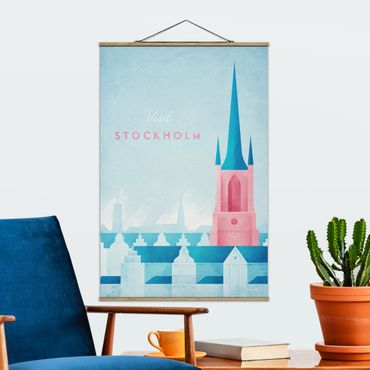 Plakat z wieszakiem - Plakat podróżniczy - Sztokholm