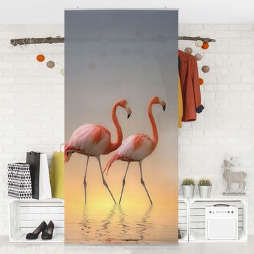 Parawan pokojowy - Miłość flaminga