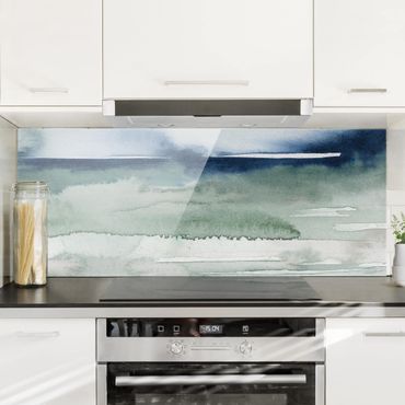 Panel szklany do kuchni - Fale morskie I