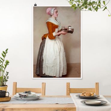 Plakat - Jean Etienne Liotard - Dziewczyna z czekolady