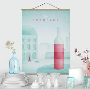 Plakat z wieszakiem - Plakat podróżniczy - Bordeaux