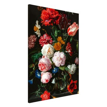 Tablica magnetyczna - Jan Davidsz de Heem - Martwa natura z kwiatami w szklanym wazonie