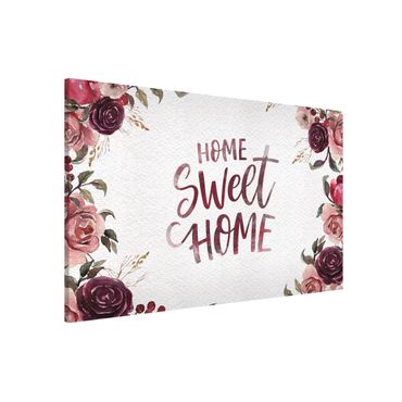 Tablica magnetyczna - Home Sweet Home Akwarela na papierze