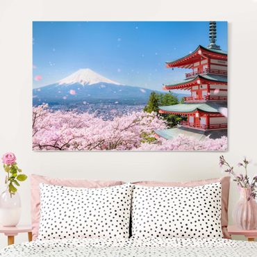 Obraz na płótnie - Pagoda Chureito i Fudżi