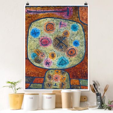 Plakat - Paul Klee - Kwiaty w kamieniu