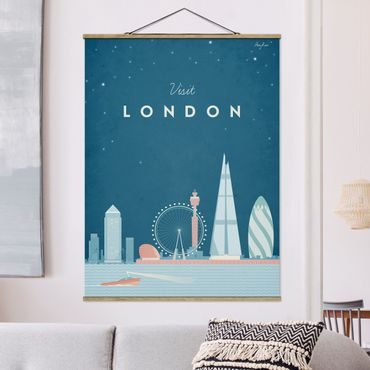 Plakat z wieszakiem - Plakat podróżniczy - Londyn