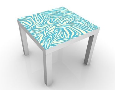 Stolik kawowy - Zebra Design niebiesko-biały