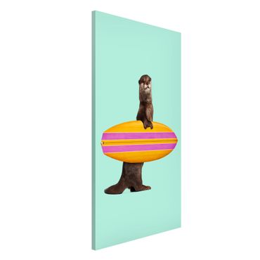 Tablica magnetyczna - Otter z deską surfingową