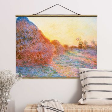 Plakat z wieszakiem - Claude Monet - Straw Ricks