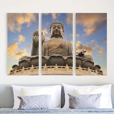 Obraz na płótnie 3-częściowy - Wielki Budda