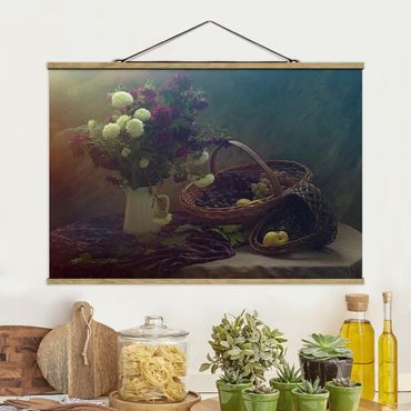 Plakat z wieszakiem - Martwa natura z wazonem kwiatów