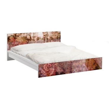 Okleina meblowa IKEA - Malm łóżko 180x200cm - Stary Grunge