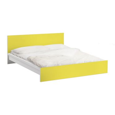 Okleina meblowa IKEA - Malm łóżko 160x200cm - Kolor żółty cytrynowy