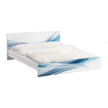 Okleina meblowa IKEA - Malm łóżko 160x200cm - Błękitny pył