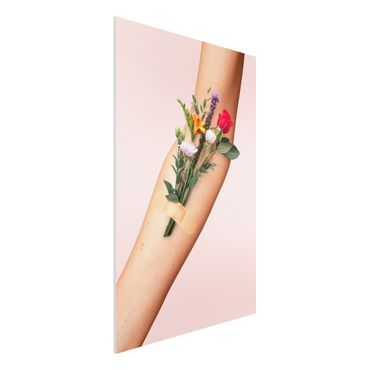 Obraz Forex - Ręka z kwiatami