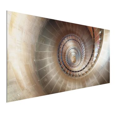 Obraz Alu-Dibond - Spiralne schody w Chicago