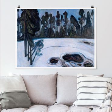 Plakat - Edvard Munch - Gwiaździsta noc